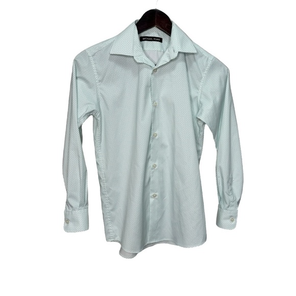 Michael Kors Polka Dot Button Down Shirt Girl's Size 12 - Picture 1 of 11